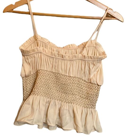 Free People Peplum Tank Cream Size Small - Picture 3 of 4
